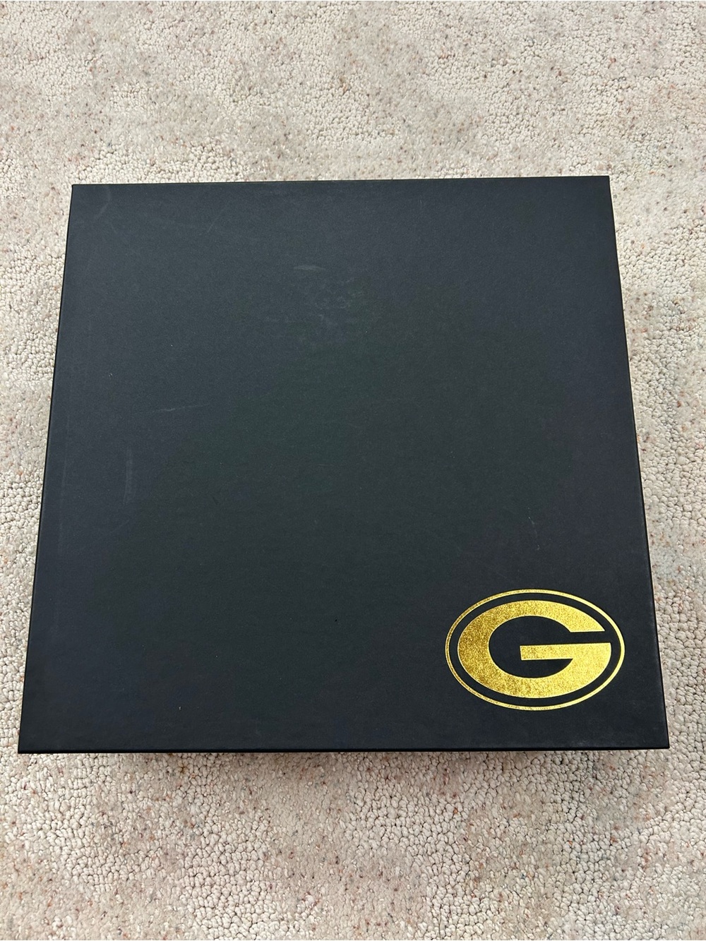 Green Bay packers gift set box with foam inserts